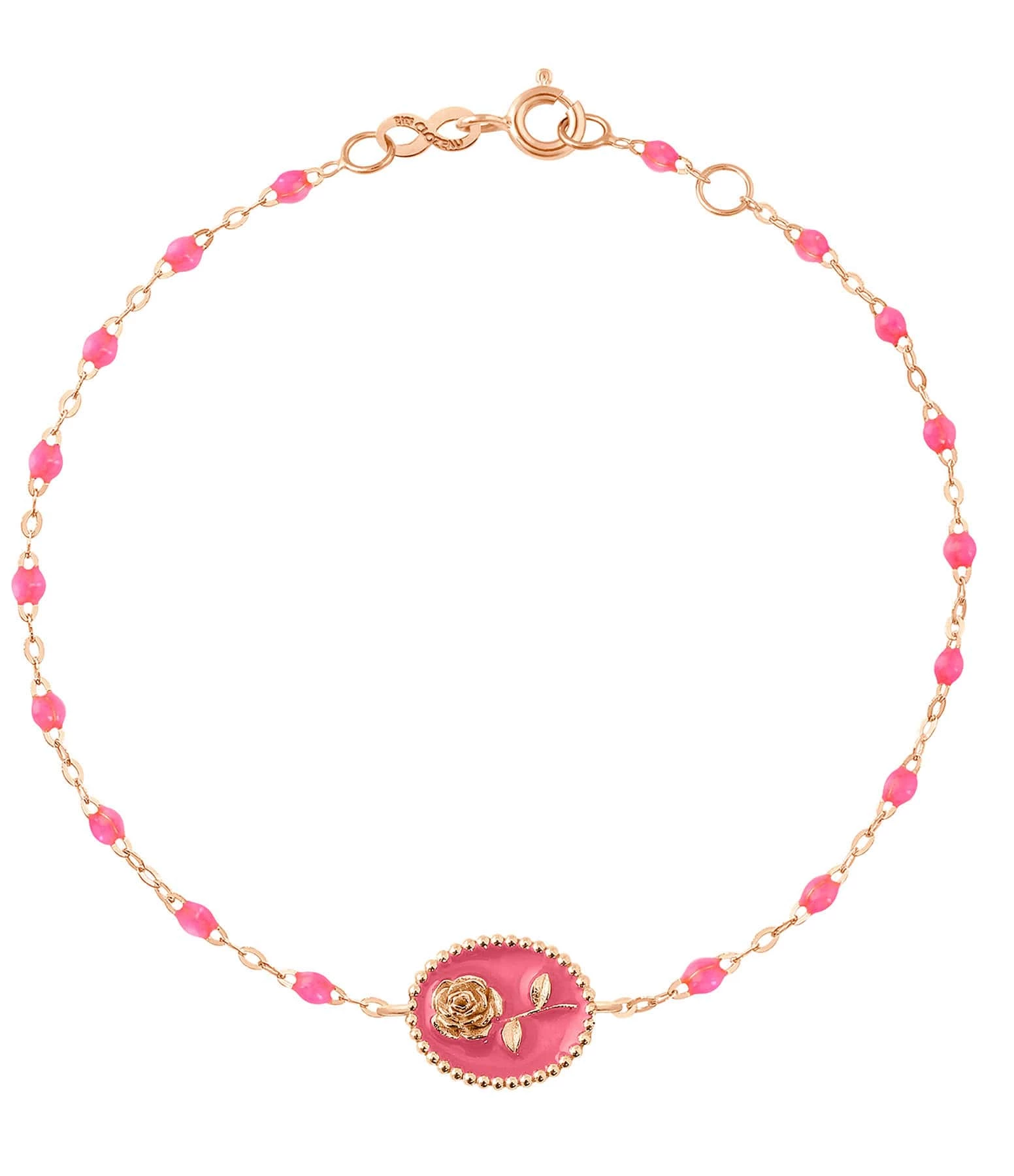 GIGI CLOZEAU Bracelet Rose Voyage Résine Or Rose 1 GIGI CLOZEAU Bracelet Rose Voyage Résine Or Rose