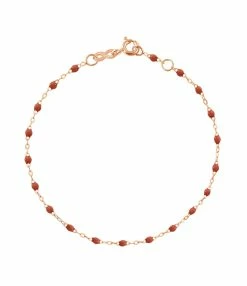 GIGI CLOZEAU Bracelet Perles Résine Or, 19 Cm