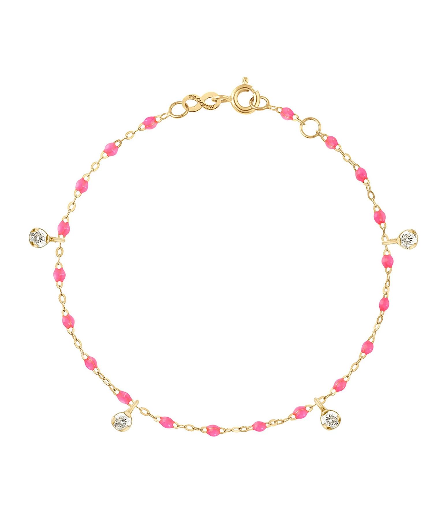 GIGI CLOZEAU Bracelet Gigi Suprême 4 Diamants Or Jaune 2 GIGI CLOZEAU Bracelet Gigi Suprême 4 Diamants Or Jaune – Image 2