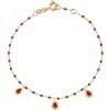 GIGI CLOZEAU Bracelet Mini Perles Résine 3 Lucky Cachemire Or Rose