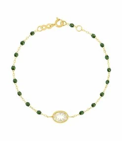 GIGI CLOZEAU Bracelet Résine L'Œil Du Pirate Diamants Or Jaune