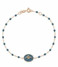 GIGI CLOZEAU Bracelet Poisson Ange Perles Résine Or Rose -COLLIERS Shop b3po002r02 17 xx