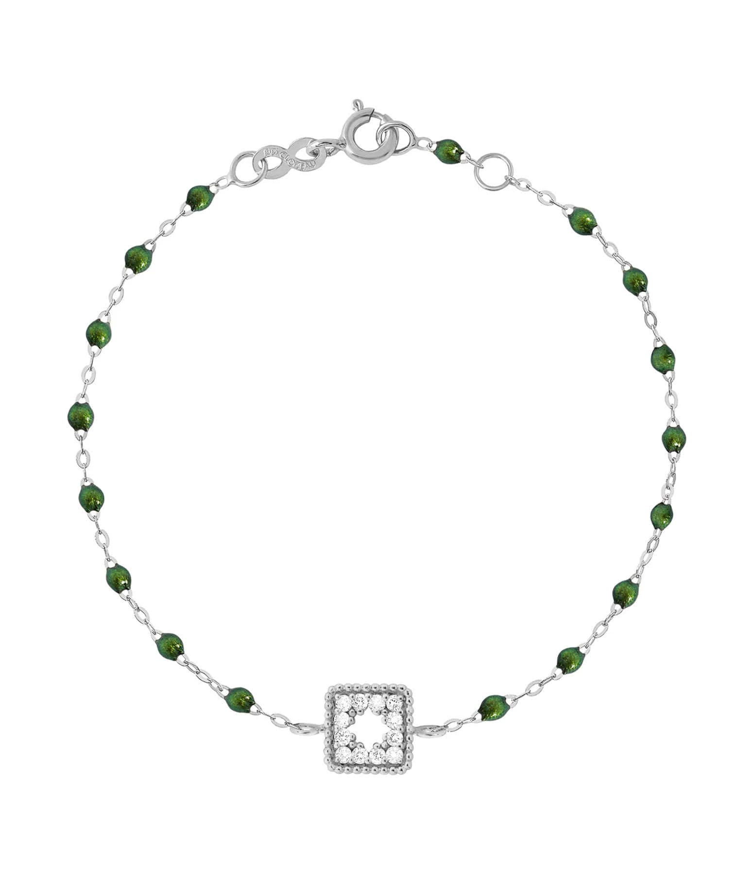 GIGI CLOZEAU Bracelet Résine Pirate Trésor Diamants Or Blanc 1 GIGI CLOZEAU Bracelet Résine Pirate Trésor Diamants Or Blanc