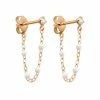 GIGI CLOZEAU Boucles D'oreilles Pendantes Suprême Diamant Or Rose
