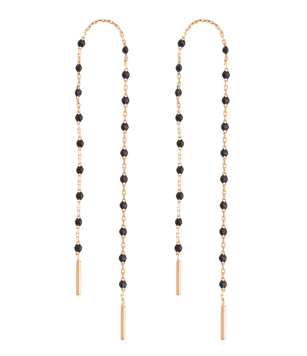 GIGI CLOZEAU Boucles D'oreilles Mini Perles Résine Or 4 GIGI CLOZEAU Boucles D'oreilles Mini Perles Résine Or – Image 4