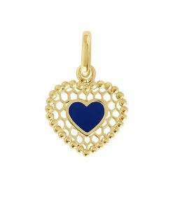 GIGI CLOZEAU Pendentif Cœur Dentelle Résine Or Jaune -COLLIERS Shop b5bc001j07