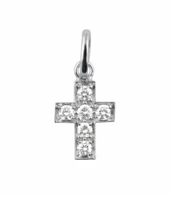GIGI CLOZEAU Pendentif Croix Diamants Or -COLLIERS Shop b5co004g00 xx di 2