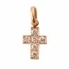 GIGI CLOZEAU Pendentif Croix Diamants Or