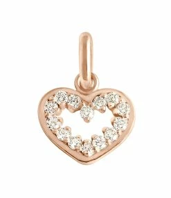 GIGI CLOZEAU Pendentif Lucky Cœur Suprême Diamants Or Rose