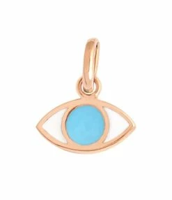 GIGI CLOZEAU Pendentif Voyage Œil Résine Or