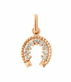 GIGI CLOZEAU Pendentif Fer Ă Cheval Diamants Or