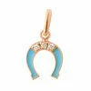 GIGI CLOZEAU Pendentif Résine Fer à Cheval Diamants Or Rose