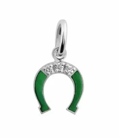 GIGI CLOZEAU Pendentif Résine Fer à Cheval Diamants Or Blanc -COLLIERS Shop b5fc002 35 ob 1