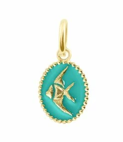 GIGI CLOZEAU Pendentif Poisson Ange Perles Résine Or Jaune -COLLIERS Shop b5po002j33 xx xx