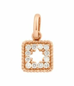 GIGI CLOZEAU Pendentif Pirate Trésor Diamants Or Rose
