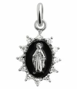 GIGI CLOZEAU Pendentif Madone Suprême GM Diamants Or
