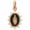 GIGI CLOZEAU Pendentif Madone Suprême PM Diamants Or