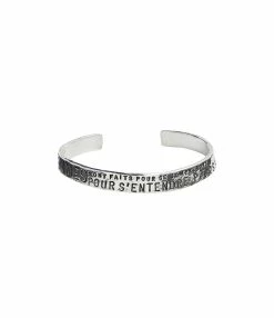 SERGE THORAVAL Jonc Les Hommes Argent -COLLIERS Shop b99 bracelet ouvert les hommes f