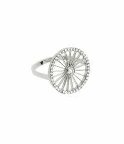 NAVA JOAILLERIE Bague Cheyenne Ronde Diamants Or Blanc
