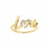 NAVA JOAILLERIE Bague Love O Diamants Or Jaune