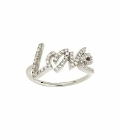 NAVA JOAILLERIE Bague Love Total Diamants Or Blanc