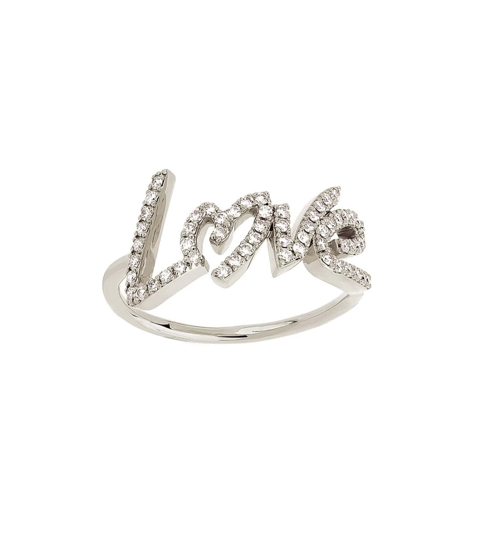 NAVA JOAILLERIE Bague Love Total Diamants Or Blanc 1 NAVA JOAILLERIE Bague Love Total Diamants Or Blanc