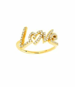 NAVA JOAILLERIE Bague Love Total Diamants Or Jaune