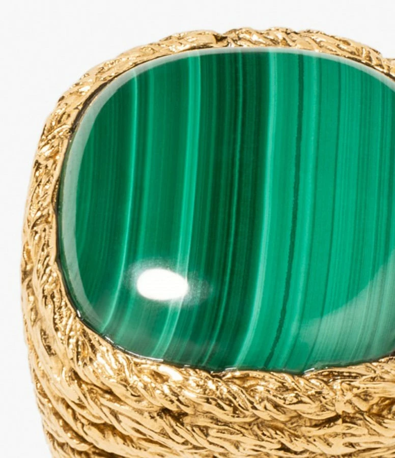 Aurélie Bidermann Chevalière Miki Malachite 2 Aurélie Bidermann Chevalière Miki Malachite – Image 2