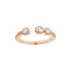 NAVA JOAILLERIE Bague Mini Rio Diamants Or Rose
