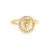 NAVA JOAILLERIE Bague Mini-Cheyenne Ronde Diamants Or Jaune