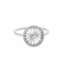 NAVA JOAILLERIE Bague Mini-Cheyenne Ronde Diamant Or Blanc