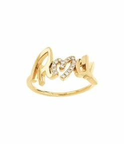 NAVA JOAILLERIE Bague Rock O Diamants Or Jaune