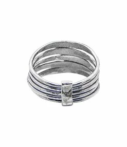 SERGE THORAVAL Bague 5 Sens Extra-fine Argent -COLLIERS Shop bague 5 sens extrafine 3