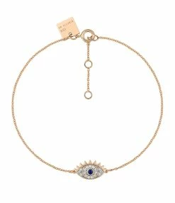 Ginette NY Bracelet Ajna Saphir Diamants Or Rose