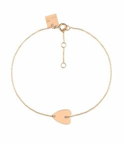Ginette NY Bracelet Angèle Mini Cœur Or Rose