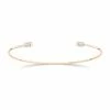 Ginette NY Jonc Choker Single Or Rose Diamants