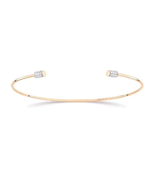 Ginette NY Jonc Choker Single Or Rose Diamants 1 Ginette NY Jonc Choker Single Or Rose Diamants