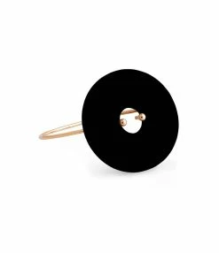 Ginette NY Jonc Donut Onyx Or Rose