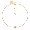 Ginette NY Bracelet Mini Star Diamants Or Rose