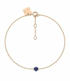 Ginette NY Bracelet Mini Star Saphirs Or Rose