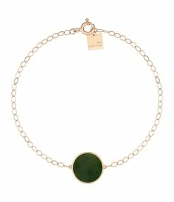 Ginette NY Bracelet Ever Disc Jade Or Rose