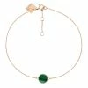 Ginette NY Bracelet Ever Mini Disc Malachite Or Rose