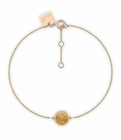 Ginette NY Bracelet Ever Mini Disc Jaspe Or Rose