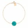 Ginette NY Bracelet Ever Disc Or Rose Turquoise