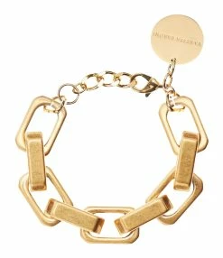 VANESSA BARONI Bracelet Big Tank Doré Vintage