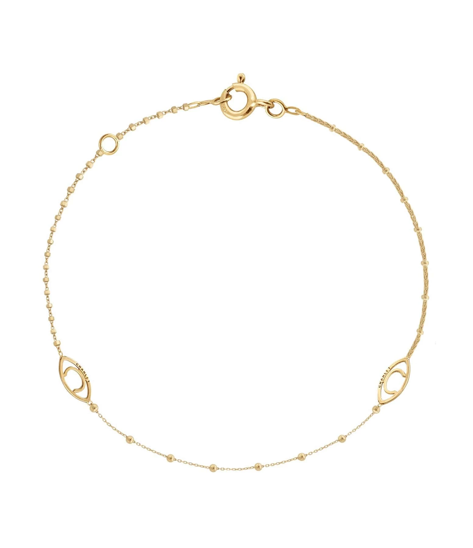 CHARLET Bracelet Massilia Trilogie Or Jaune 1 CHARLET Bracelet Massilia Trilogie Or Jaune