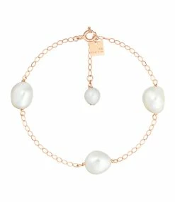 Ginette NY Bracelet Multi Chaîne Perles Nacre, Collection Fête Des Mères