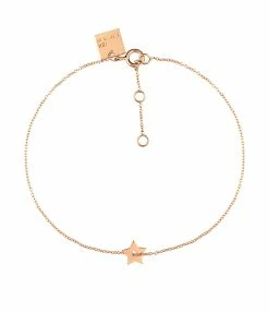 Ginette NY Bracelet Milky Way Étoile Or Rose