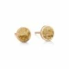 Ginette NY Boucles D'oreilles Ever Disc Jaspe Or Rose