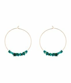 Ginette NY Créoles Jala GM Chrysocolle Or Rose